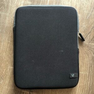 Padded Black Tablet Case with Zipper